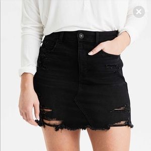 American Eagle curvy high waist denim skirt